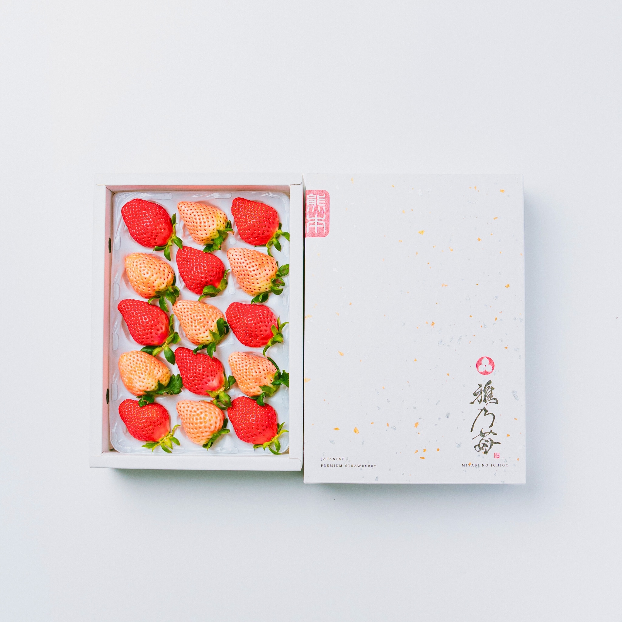 【お歳暮先行予約限定】雅乃苺 紅白セット-淡雪×ゆうべに- 380g【株式会社イチゴラス】 宅配