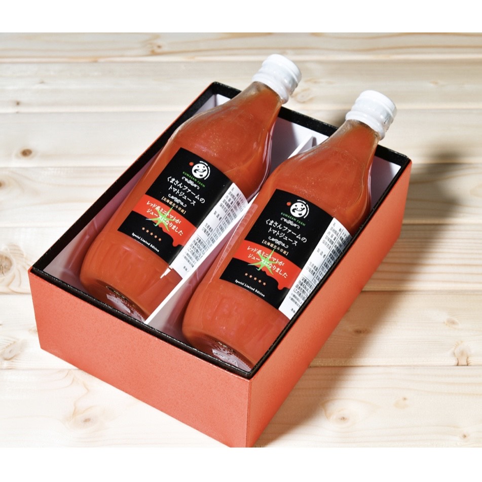 〔ミニトマトジュース〕500ml×2本 甘くて味わい深い本物！「くまさんファーム」