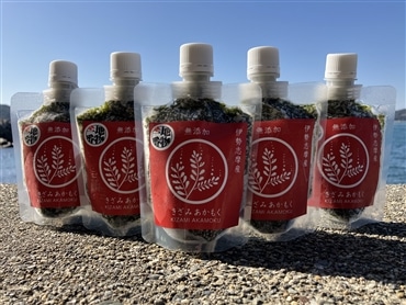 ネバシャキ！【産地直送】きざみあかもく90ｇスタンドパック5本 伊勢志摩産　鳥羽市の離島・菅島沿岸で収穫！有限会社MDK・海藻生活プラスワン」産直  2025 海鮮 海藻 あかもく　人気のお土産　鳥羽のお土産28選　NIPPONFOODSHIFT入賞商品