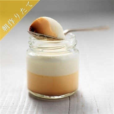 菜の花畑と白い雲（平飼い農家の濃厚二層ぷりん）75ｇ×6個入 朝つくりたて！ ハイブリット濃厚プリン♪「株式会社卵娘庵」〔送料無料〕★空輸商品