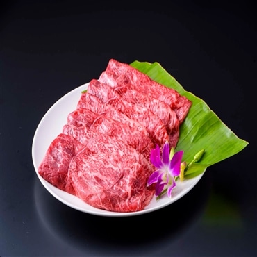 〔沖縄県産黒毛和牛〕もとぶ牛モモスライス500g 和牛の旨みたっぷり！「もとぶ牧場」