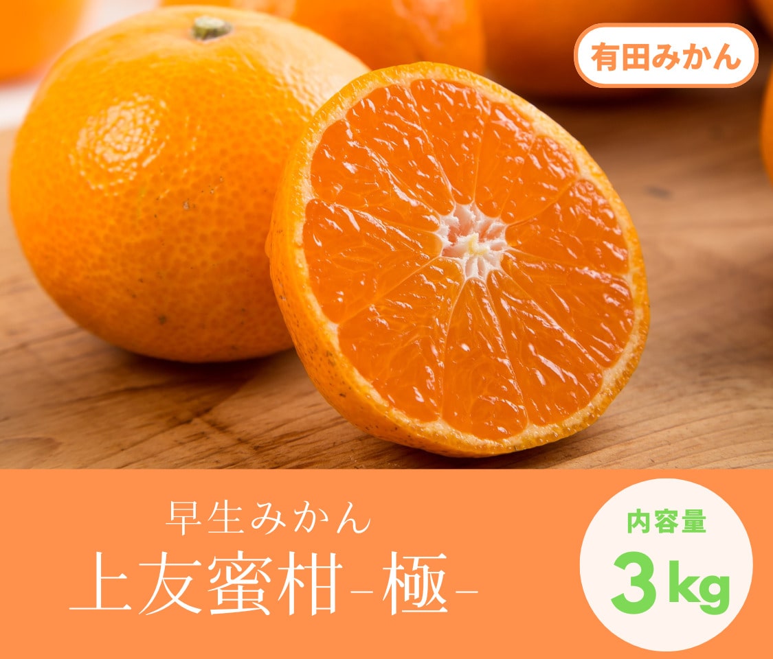 みかんの極をお届け!早生みかん(3kg)《12月上旬発送開始》「株式会社上友農園」
