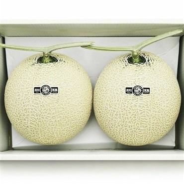 マスクメロン2玉箱入り3.2kg以上《良品》【一果相伝】「株式会社篤農」