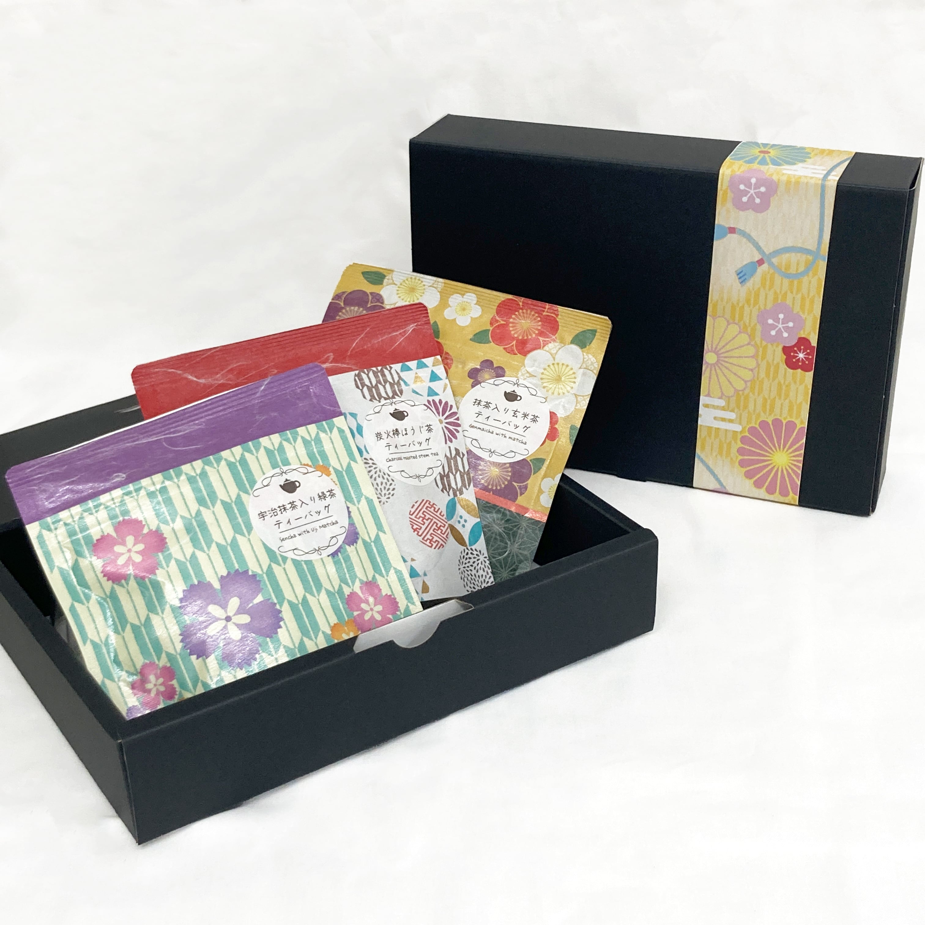 和柄ティーバッグアソート（緑茶・ほうじ茶・玄米茶）【京都ちきりや】