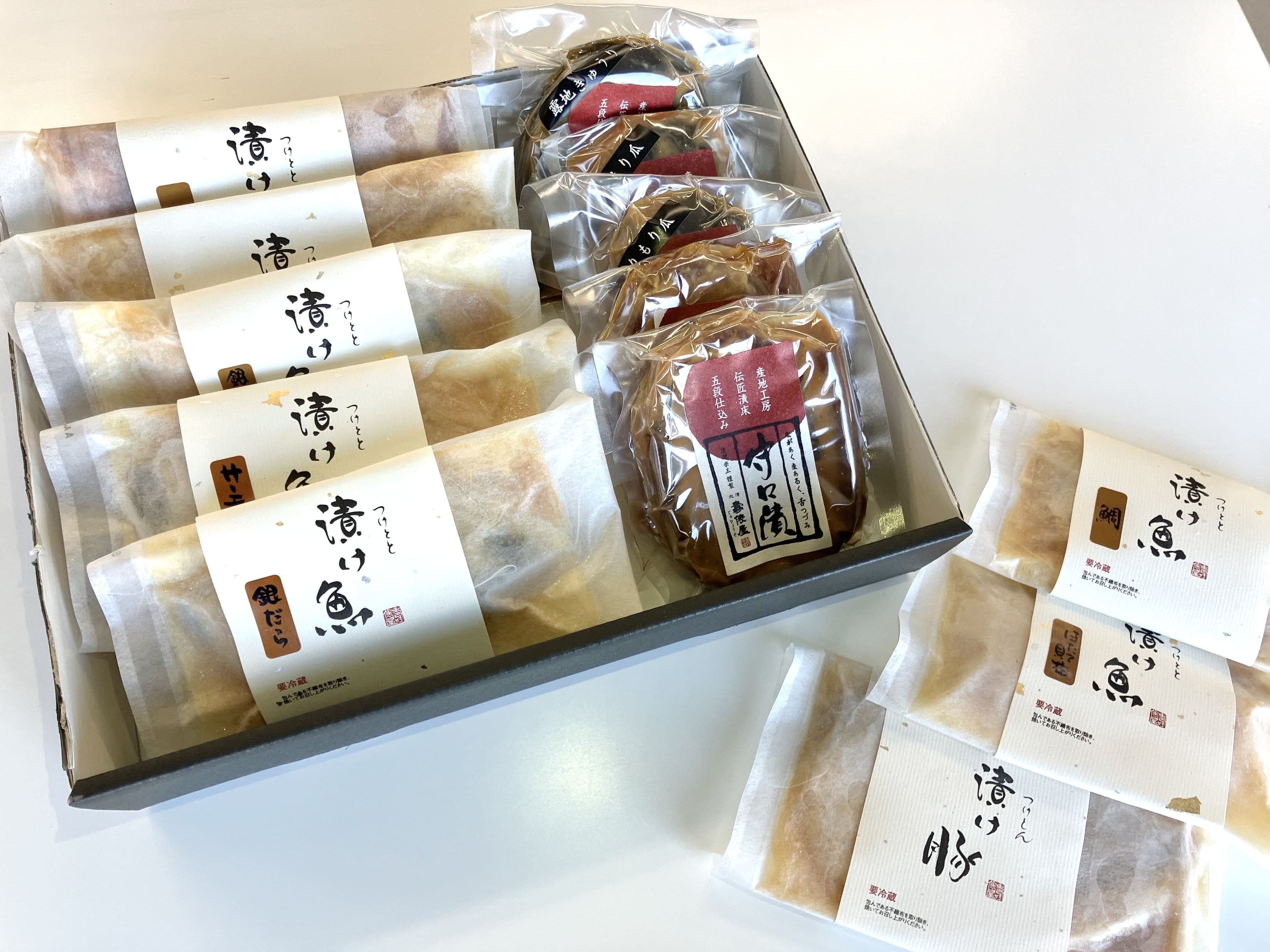 守口漬・奈良漬＆漬け魚詰め合わせ 犬山城下町で人気「漬処 壽俵屋 ㈱扶桑守口食品」