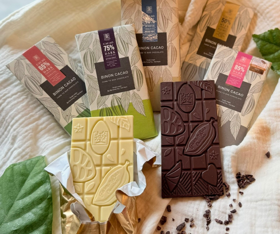 「送料無料」ビノンカカオ　タブレットチョコレート　高カカオ　ベトナムカカオのビーントゥバーチョコレート[合同会社OCトレーディング]