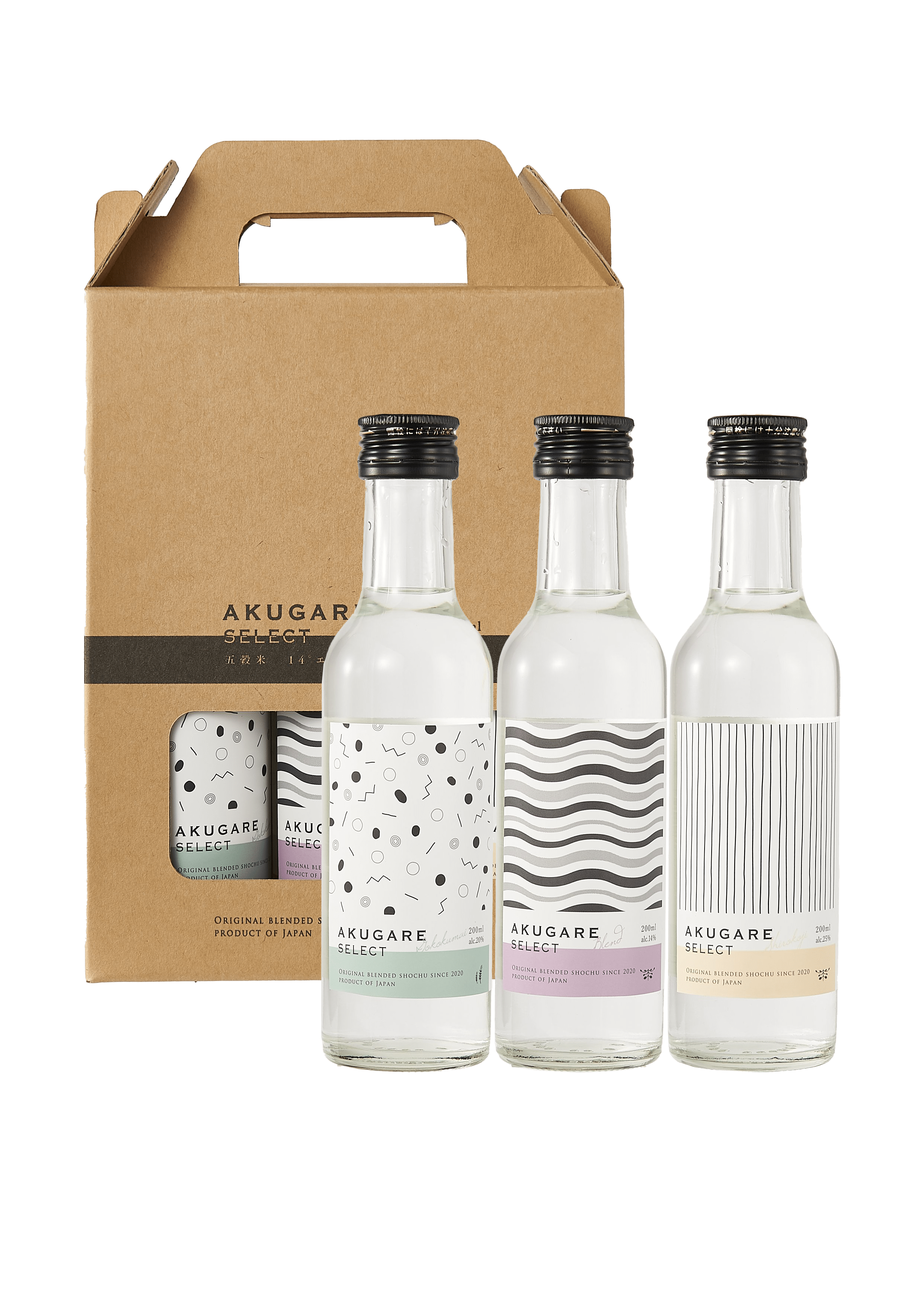 日向あくがれ あくがれセレクト 200ml×3本[株式会社あくがれ蒸留所]