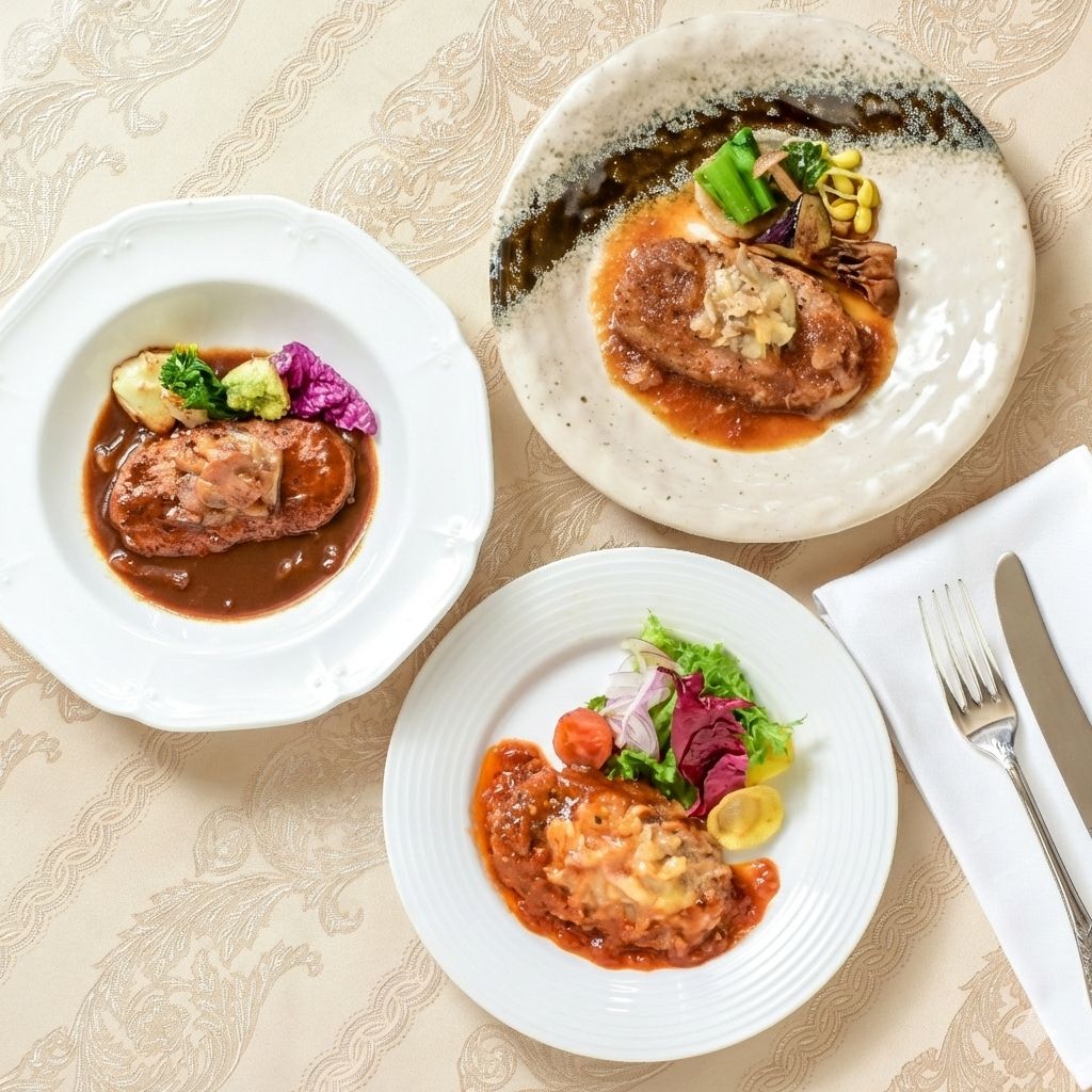 黄木の米沢牛入りハンバーグセット　3種150g×各3個　計9個！[米沢牛黄木]※簡易箱使用