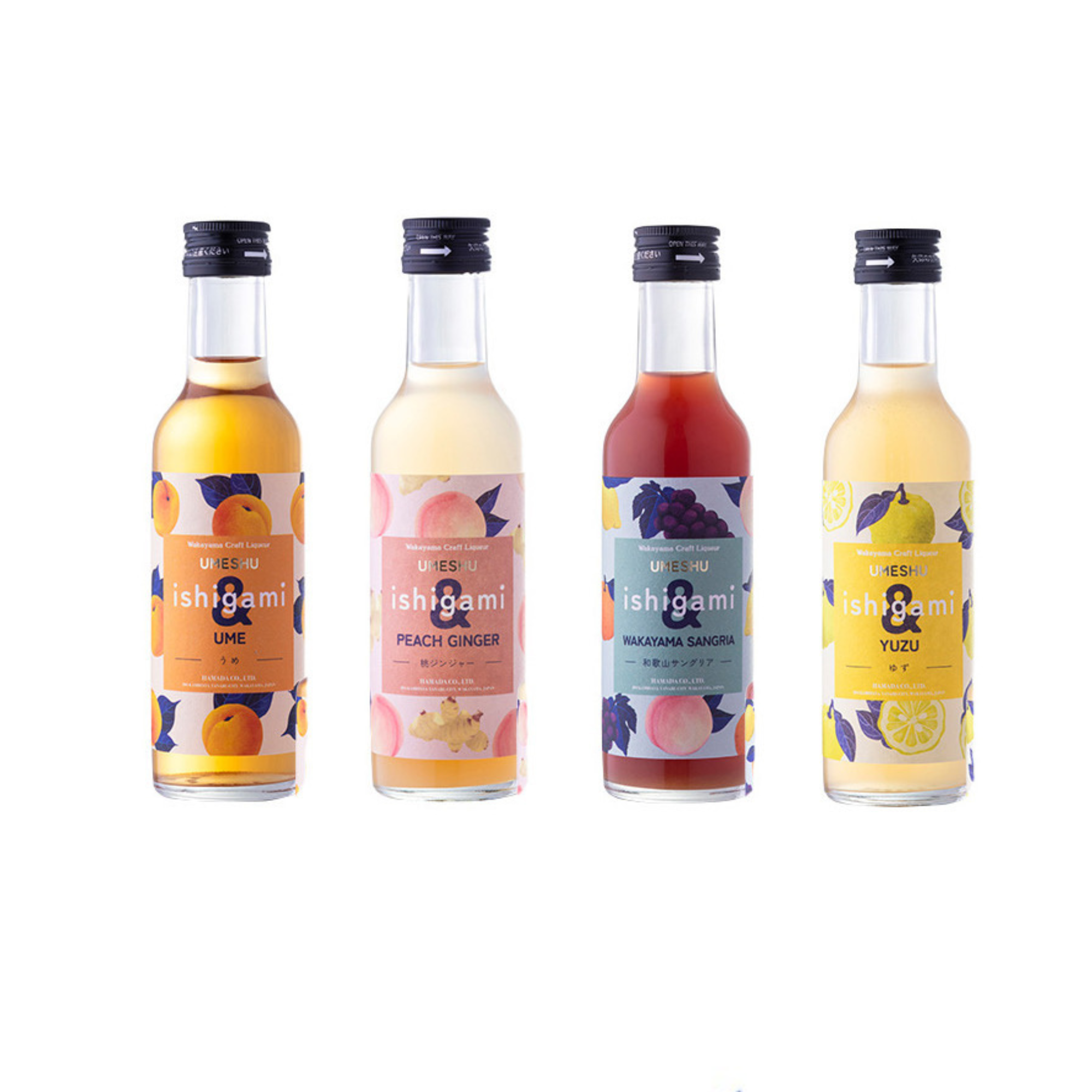 梅酒 ishigami＆（ｲｼｶﾞﾐｱﾝﾄﾞ）200ml×4種