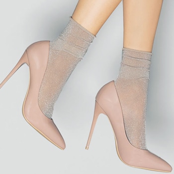 イタリア製 なめらかなラメソックス