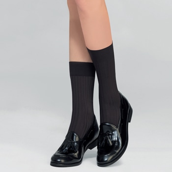 定番人気のベルベットタッチリブソックス