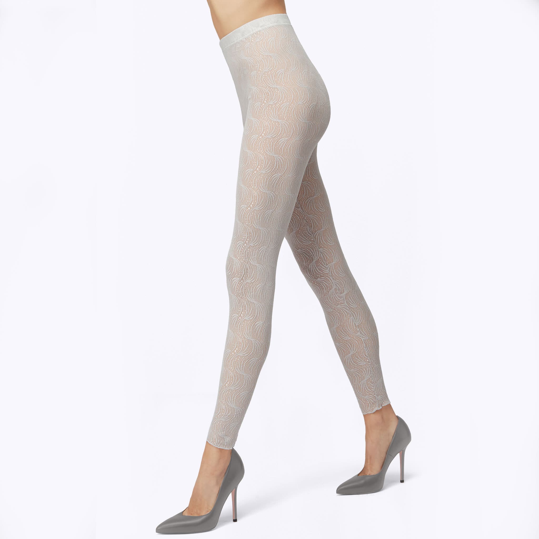 ジオメトリックレースのレギンス