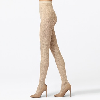 カシミヤ混ニットタイツ