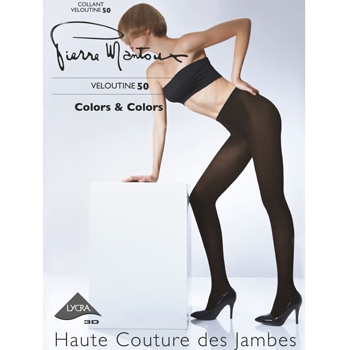 伸縮性抜群のベルベットタッチの50デニールタイツ