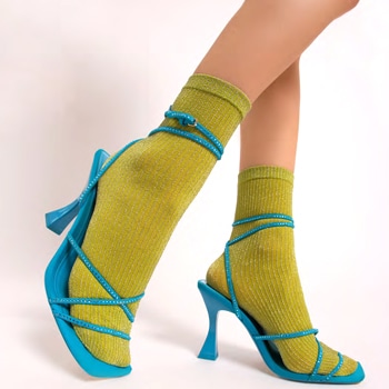 ラメリブのカラフルソックス