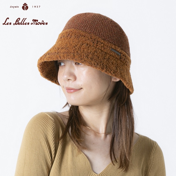 ブークレーレースのバケットハット〔レンガ〕