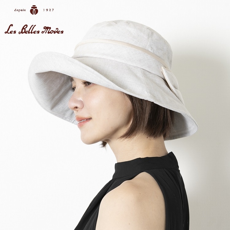 フレンチリネン遮光クローシュ〔ナチュラル〕