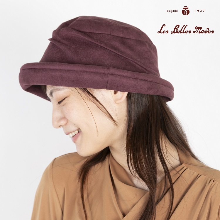 ドレープスエードクローシュ〔ベリー〕