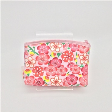 ブランジュジュ　紅型アーチポーチ　ピンク