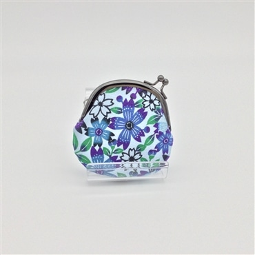 ブランジュジュ　紅型がまぐち　青色