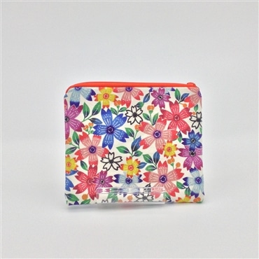 ブランジュジュ　紅型ポーチ　赤色