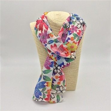 ブランジュジュ　紅型ストール　赤色