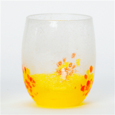 泡花見グラス　黄色