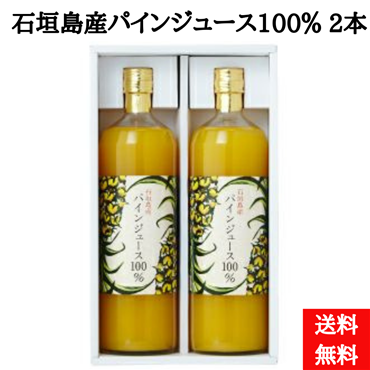 石垣島産パインジュース100%　900ml×2本セット（送料無料）