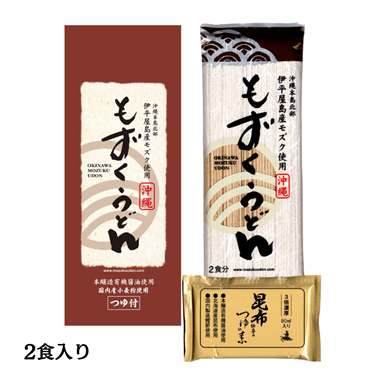 セイワ食品　もずくうどん160g×2食入　つゆ付き