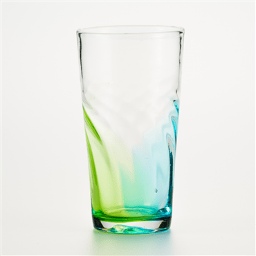 琉球ガラス村　シーサイドロンググラス　緑水