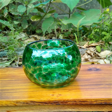 伊豆味ガラス工房うみのおと　シークヮーサーグラス