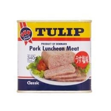 チューリップ　ポークランチョンミート　340g缶　１ケース（24個入り）（送料無料）