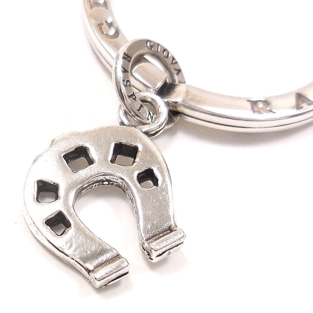 GIOVANNI RASPINI ジョバンニ・ラスピーニ キーリング キーホルダー 馬蹄 小 シルバー925 いぶし銀