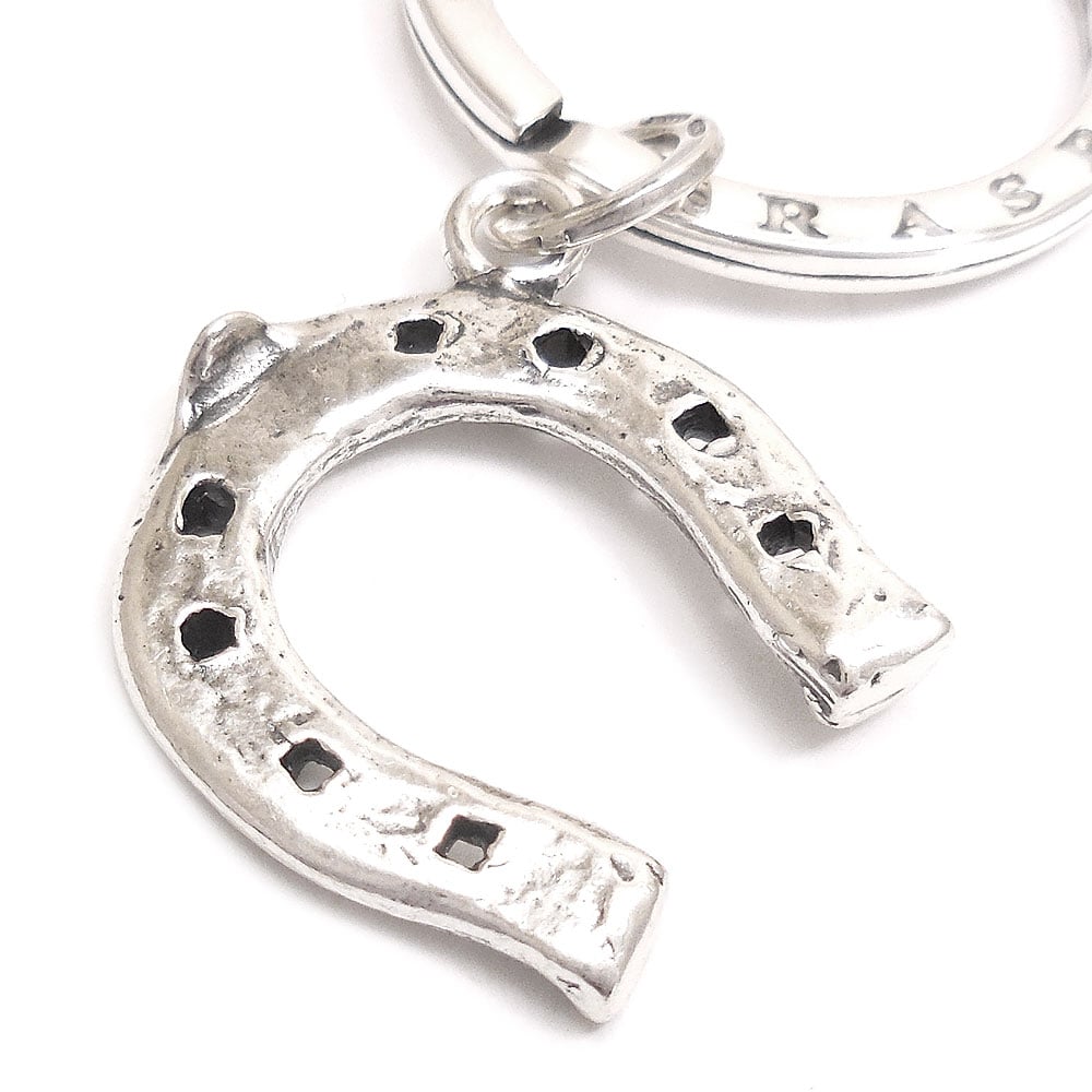 GIOVANNI RASPINI ジョバンニ・ラスピーニ キーリング キーホルダー 馬蹄 大 シルバー925 いぶし銀
