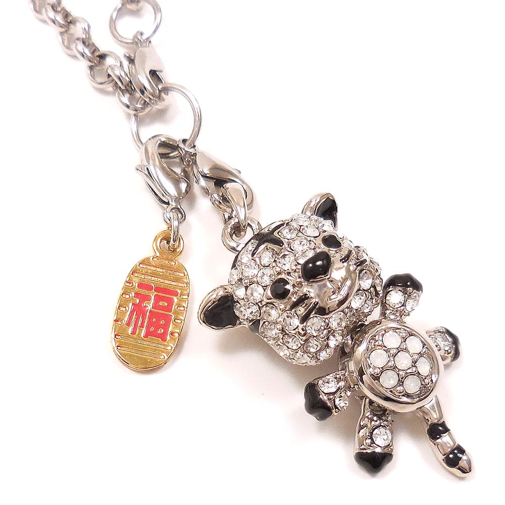 entiere アンティエーレ キラキラ チャーム バッグチャーム 虎 寅 トラ シルバーカラー シルバーカラー