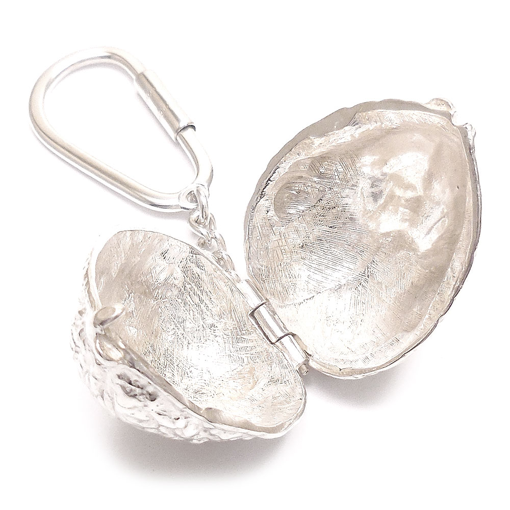 entiere アンティエーレ キーホルダー ピルケースタイプ くるみ クルミ 胡桃 シルバー925