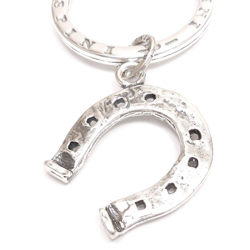 GIOVANNI RASPINI ジョバンニ・ラスピーニ キーリング キーホルダー 馬蹄 大 シルバー925 いぶし銀