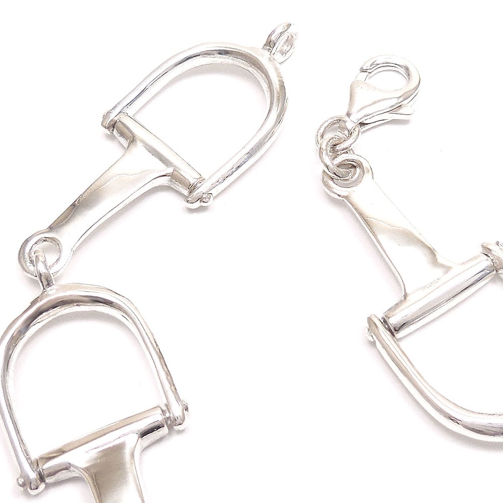 SATURNO サツルノ ブレスレット シルバー925 ハミ・ビットデザイン 20cm レディース メンズ