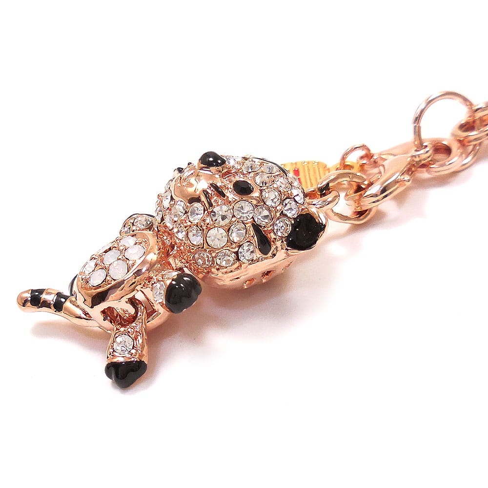 entiere アンティエーレ キラキラ チャーム バッグチャーム 虎 寅 トラ ピンクゴールドカラー ピンクゴールドカラー