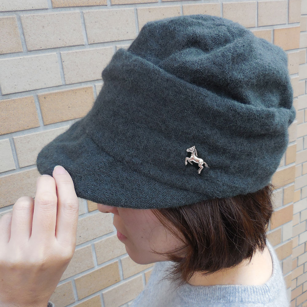 SATURNO サツルノ ピンブローチ ラペルピン 馬 シルバー925 イタリア製 メンズ レディース