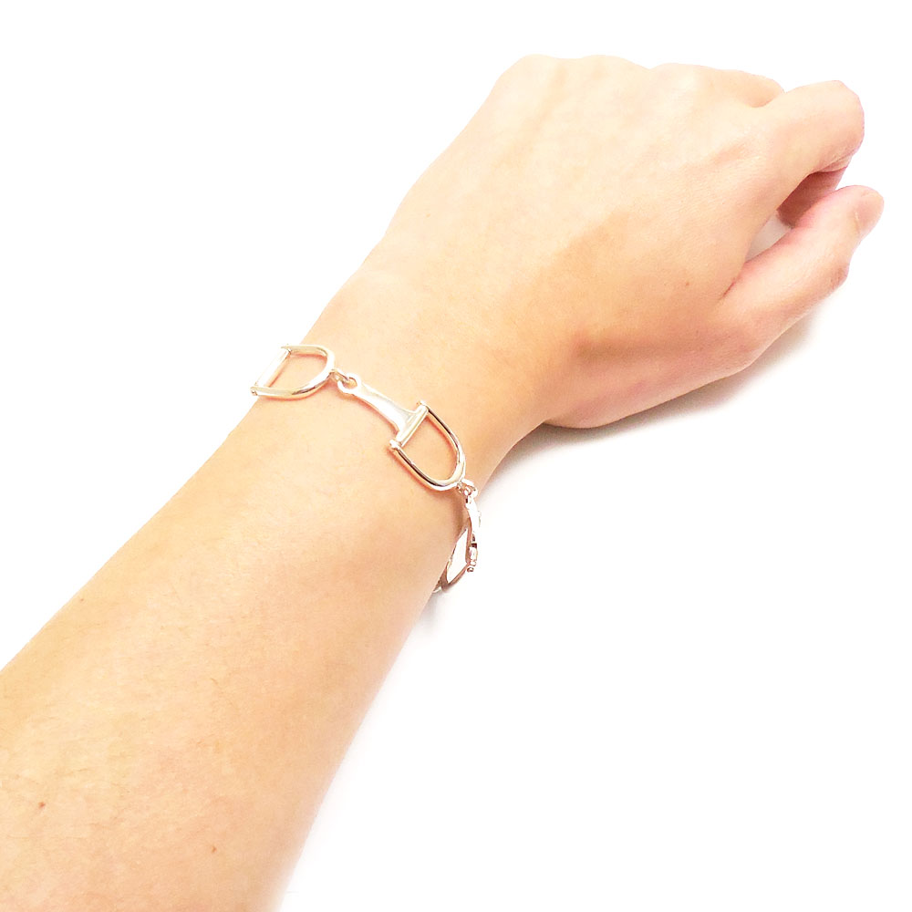 SATURNO サツルノ ブレスレット シルバー925 ハミ・ビットデザイン 20cm レディース メンズ