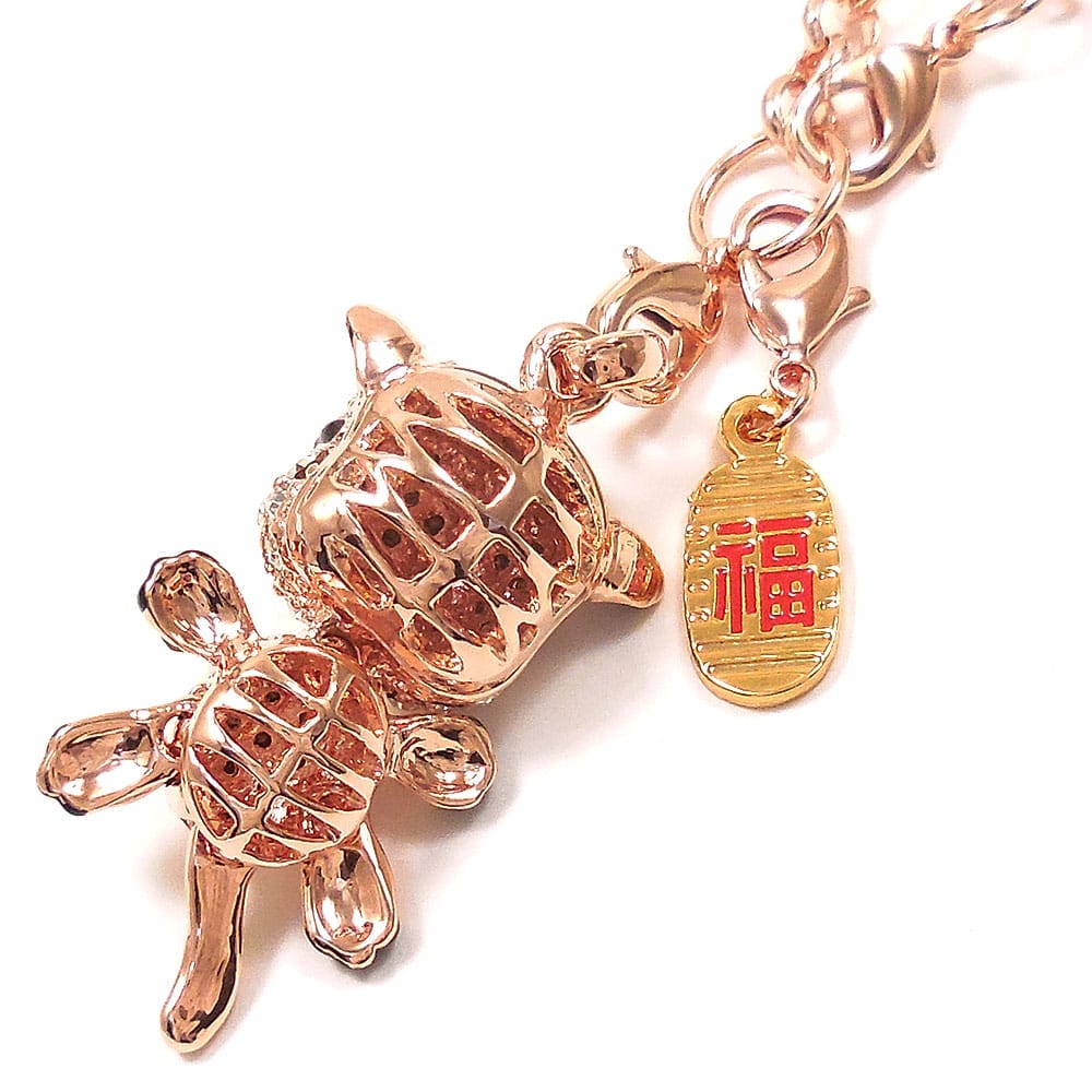 entiere アンティエーレ キラキラ チャーム バッグチャーム 虎 寅 トラ ピンクゴールドカラー ピンクゴールドカラー