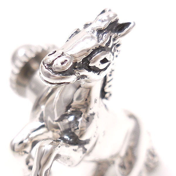 SATURNO サツルノ ピンブローチ ラペルピン 馬 シルバー925 イタリア製 メンズ レディース