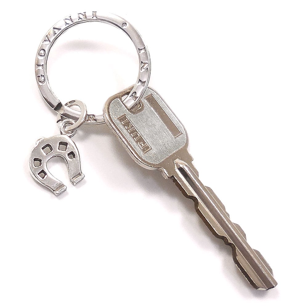 GIOVANNI RASPINI ジョバンニ・ラスピーニ キーリング キーホルダー 馬蹄 小 シルバー925 いぶし銀