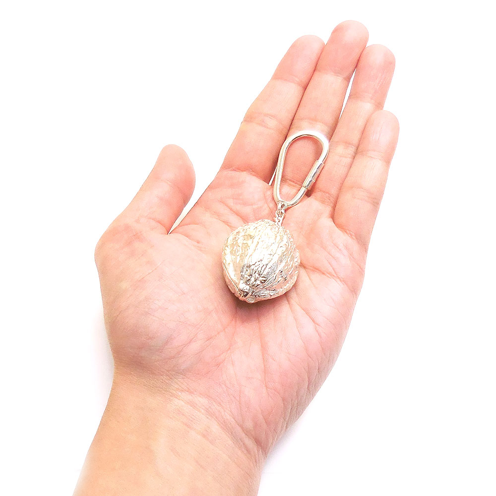 entiere アンティエーレ キーホルダー ピルケースタイプ くるみ クルミ 胡桃 シルバー925