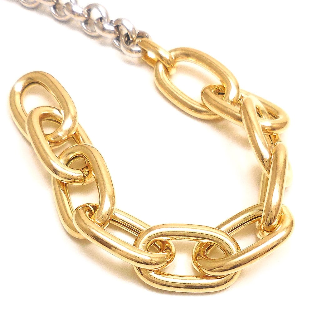 entiere アンティエーレ ブレスレット マンテル トグルクラスプ Tバー バイカラー 20cm レディース シルバー925