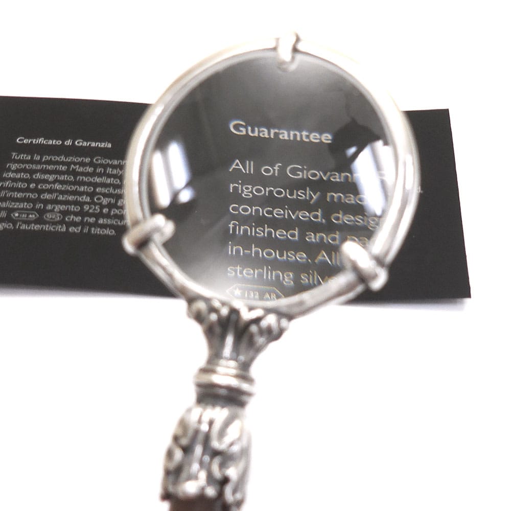 GIOVANNI RASPINI ジョバンニ・ラスピーニ ルーペ コブウシの角 シルバー925 いぶし銀