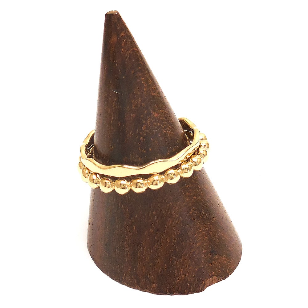 entiere アンティエーレ セットリング スタックリング 3連 タンザナイト ティアドロップ 15号 シルバー925 18金メッキ レディース 15号