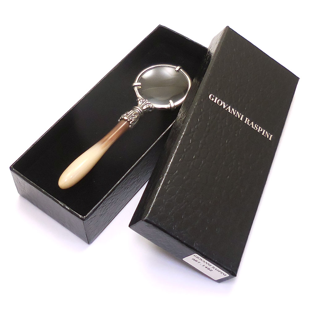 GIOVANNI RASPINI ジョバンニ・ラスピーニ ルーペ コブウシの角 シルバー925 いぶし銀