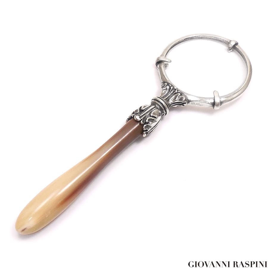 GIOVANNI RASPINI ジョバンニ・ラスピーニ ルーペ コブウシの角 シルバー925 いぶし銀
